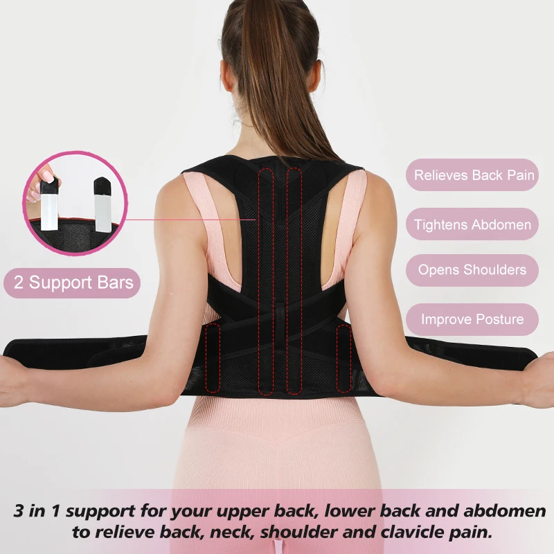 VBOSi Women Men Adjustable Spo - огляд і ціна Posture Corrector Back