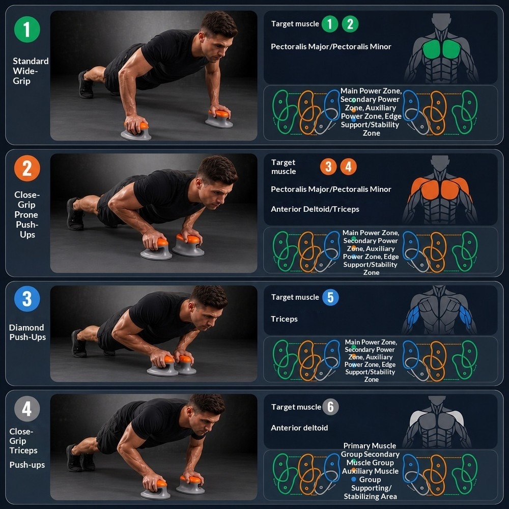 New Large Non-Slip Push-Up Sta - огляд і ціна Push Up Board