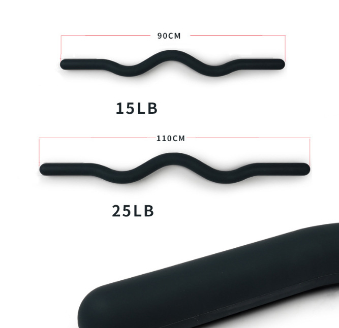 15LB 25LB Silicone Fitness Bar - огляд і ціна Yoga Fitness Training