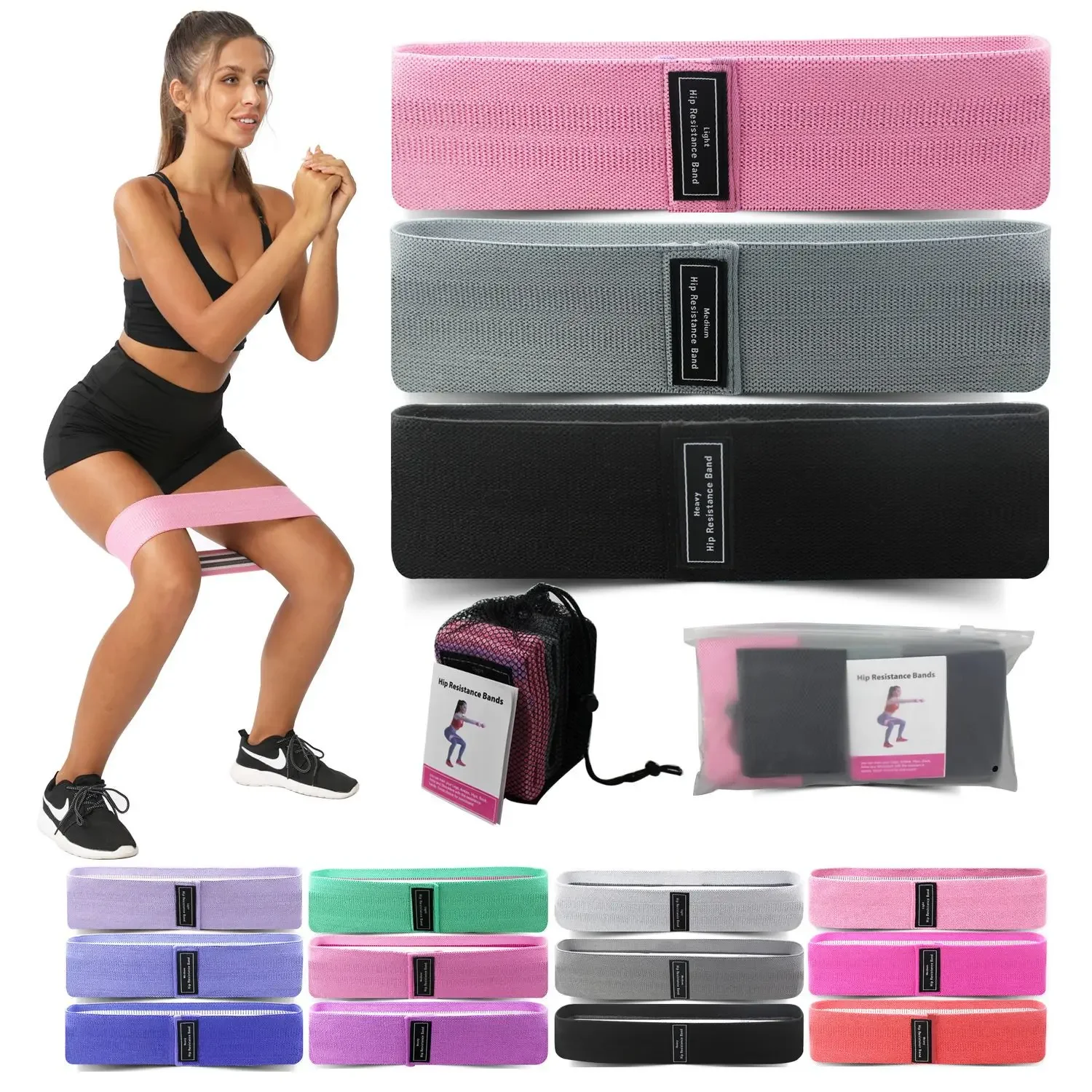 1/2/3PCS Elastic Bands Fitness - огляд і ціна Yoga Fitness Resistance Band